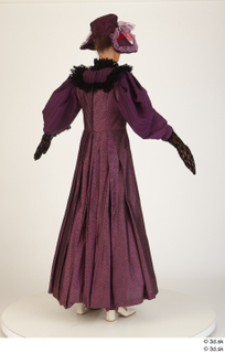Photos Woman in Historical Dress 3 19th century Purple dress…